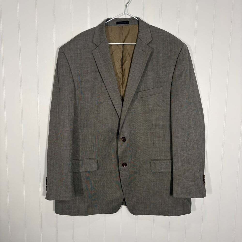 Lauren Ralph Lauren Blazer Wool Sport Coat Classic Neutral 48R - Picture 2 of 12